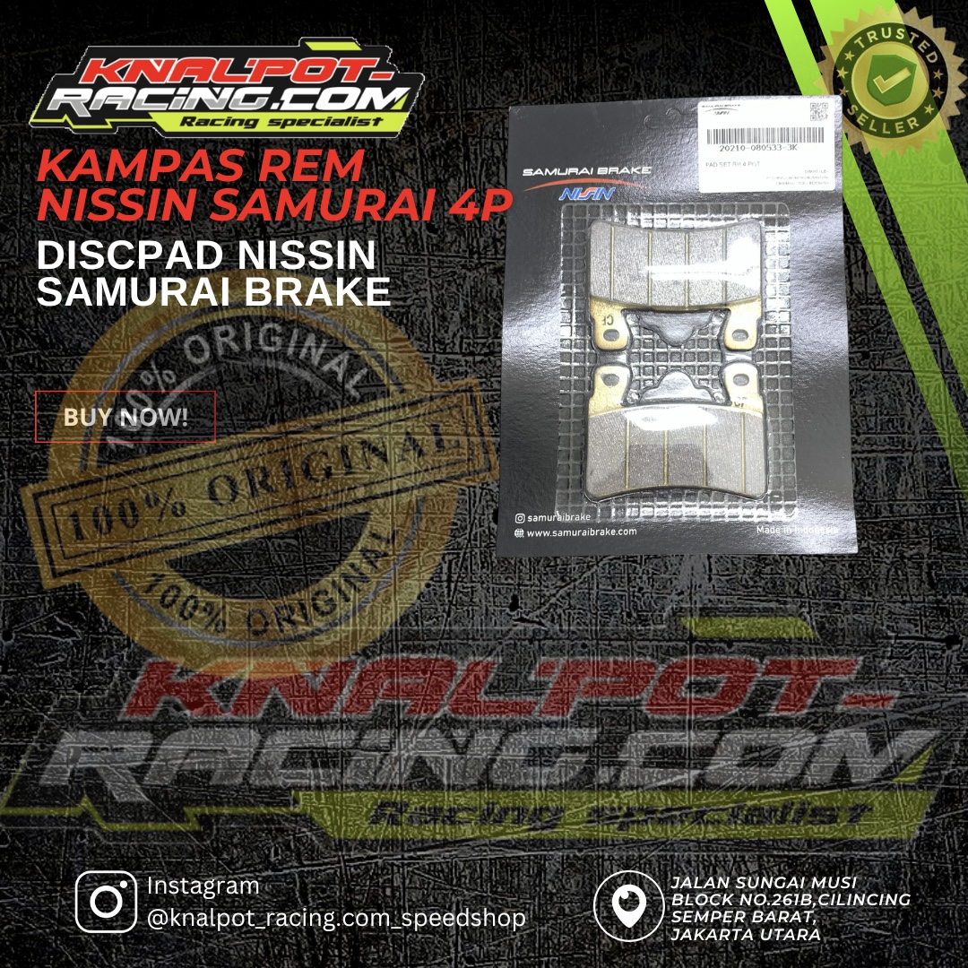 DISCPAD KAMPAS REM 4P NISSIN SAMURAI BRAKE